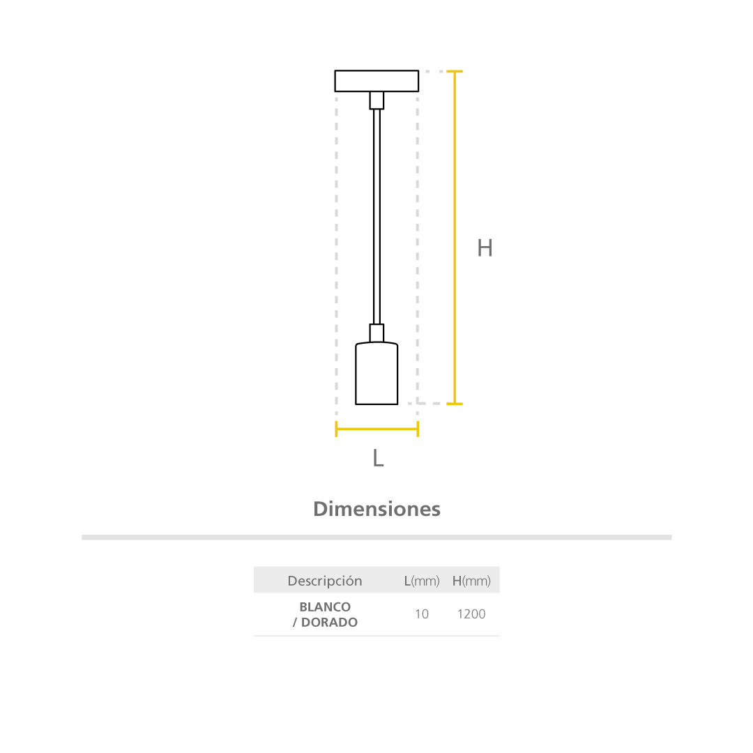 Led Sylpendant Vintage dimensiones