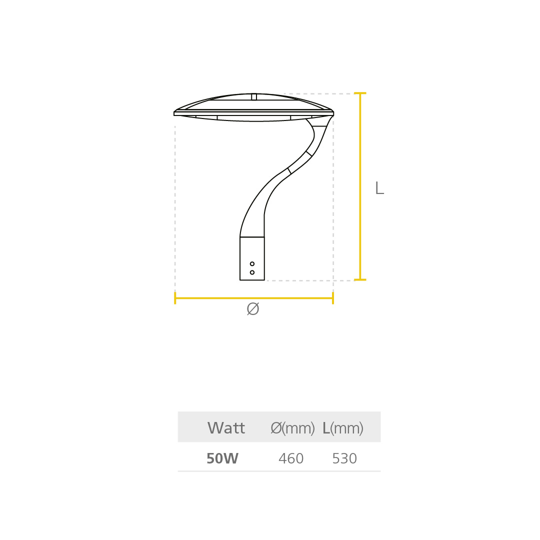 Led Eclipse dimensiones