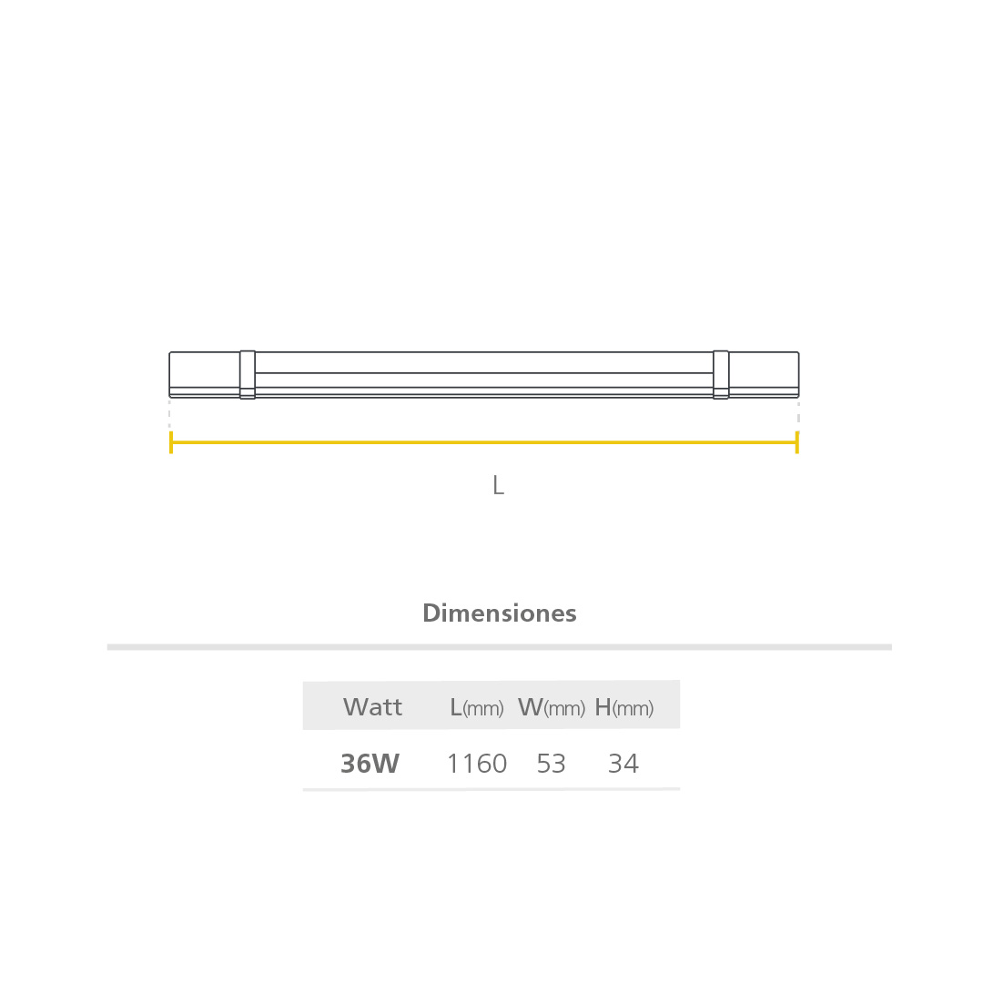Led Eco Proof Anti Polvo